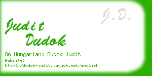 judit dudok business card